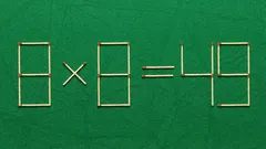 Výzva pro mozek: stačí přesunout jednu sirku a opravit chybu